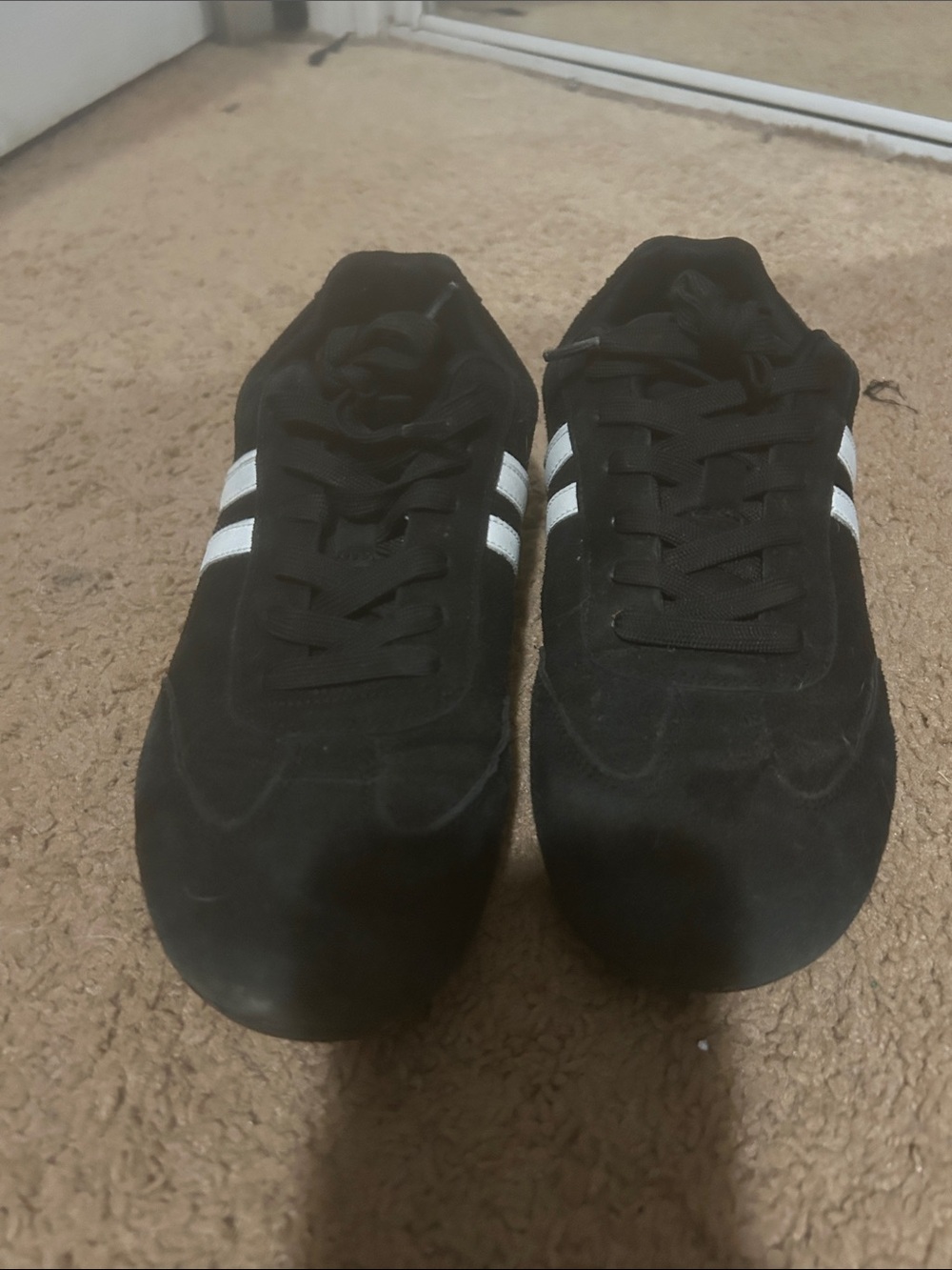 Women’s Project CloudBlack Athletic Sneakers with White Stripes